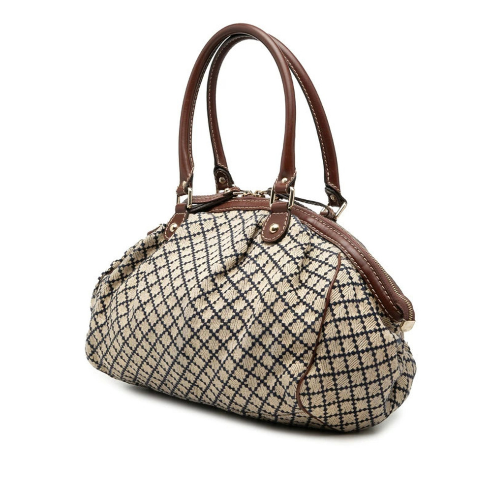 Gucci Diamante Sukey Handbag Beige Multicolor Canvas Leather - Picture 2 of 6